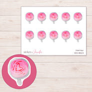 DDZ-18523 planner sticker sheet with enlarged sticker detail