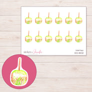 DDZ-18530 planner sticker sheet with enlarged sticker detail