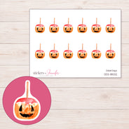 DDZ-18532 planner sticker sheet with enlarged sticker detail
