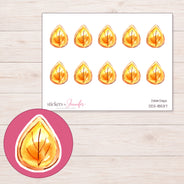 DDZ-18537 planner sticker sheet with enlarged sticker detail