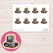 DDZ-18539 planner sticker sheet with enlarged sticker detail