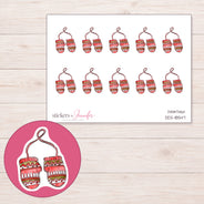 DDZ-18547 planner sticker sheet with enlarged sticker detail