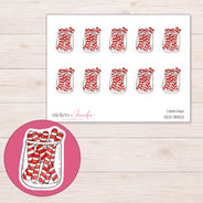 DDZ-18552 planner sticker sheet with enlarged sticker detail