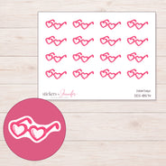DDZ-18574 planner sticker sheet with enlarged sticker detail