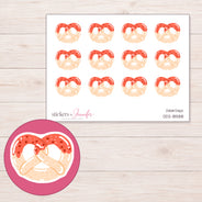 DDZ-18588 planner sticker sheet with enlarged sticker detail