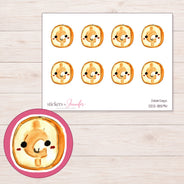 DDZ-18594 planner sticker sheet with enlarged sticker detail
