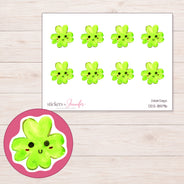 DDZ-18596 planner sticker sheet with enlarged sticker detail