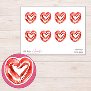 DDZ-18601 planner sticker sheet with enlarged sticker detail