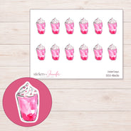 DDZ-18606 planner sticker sheet with enlarged sticker detail