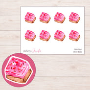 DDZ-18612 planner sticker sheet with enlarged sticker detail
