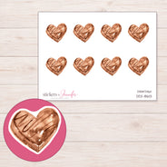 DDZ-18613 planner sticker sheet with enlarged sticker detail