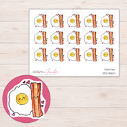 DDZ-18624 planner sticker sheet with enlarged sticker detail