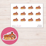 DDZ-18625 planner sticker sheet with enlarged sticker detail