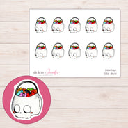 DDZ-18631 planner sticker sheet with enlarged sticker detail