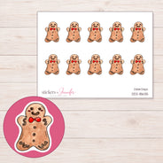 DDZ-18635 planner sticker sheet with enlarged sticker detail
