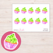 DDZ-18654 planner sticker sheet with enlarged sticker detail