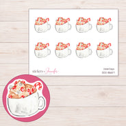 DDZ-18657 planner sticker sheet with enlarged sticker detail