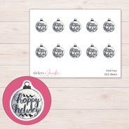 DDZ-18664 planner sticker sheet with enlarged sticker detail
