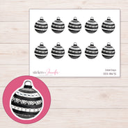 DDZ-18672 planner sticker sheet with enlarged sticker detail