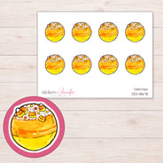 DDZ-18678 planner sticker sheet with enlarged sticker detail