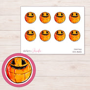 DDZ-18682 planner sticker sheet with enlarged sticker detail
