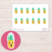 DDZ-18727 planner sticker sheet with enlarged sticker detail