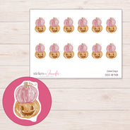 DDZ-18748 planner sticker sheet with enlarged sticker detail