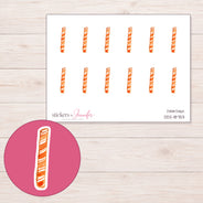 DDZ-18753 planner sticker sheet with enlarged sticker detail