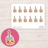 DDZ-18755 planner sticker sheet with enlarged sticker detail