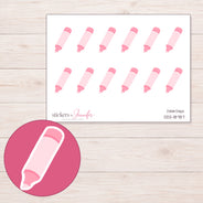DDZ-18787 planner sticker sheet with enlarged sticker detail
