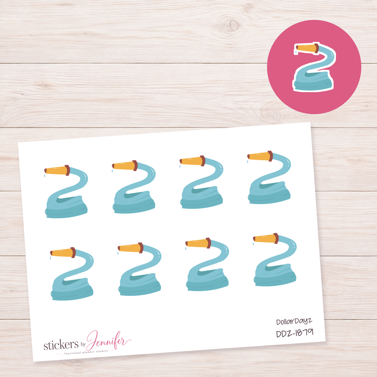 Garden Hose Planner Stickers | DDZ-1879