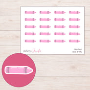 DDZ-18796 planner sticker sheet with enlarged sticker detail