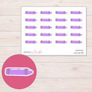 DDZ-18798 planner sticker sheet with enlarged sticker detail