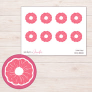DDZ-18800 planner sticker sheet with enlarged sticker detail