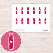 DDZ-18803 planner sticker sheet with enlarged sticker detail