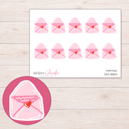 DDZ-18804 planner sticker sheet with enlarged sticker detail