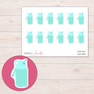 DDZ-18811 planner sticker sheet with enlarged sticker detail