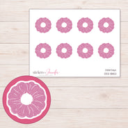 DDZ-18821 planner sticker sheet with enlarged sticker detail