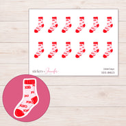 DDZ-18823 planner sticker sheet with enlarged sticker detail