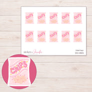 DDZ-18831 planner sticker sheet with enlarged sticker detail