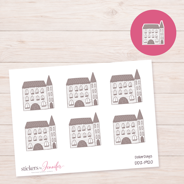 Tall Storybook House Planner Stickers | DDZ-1920