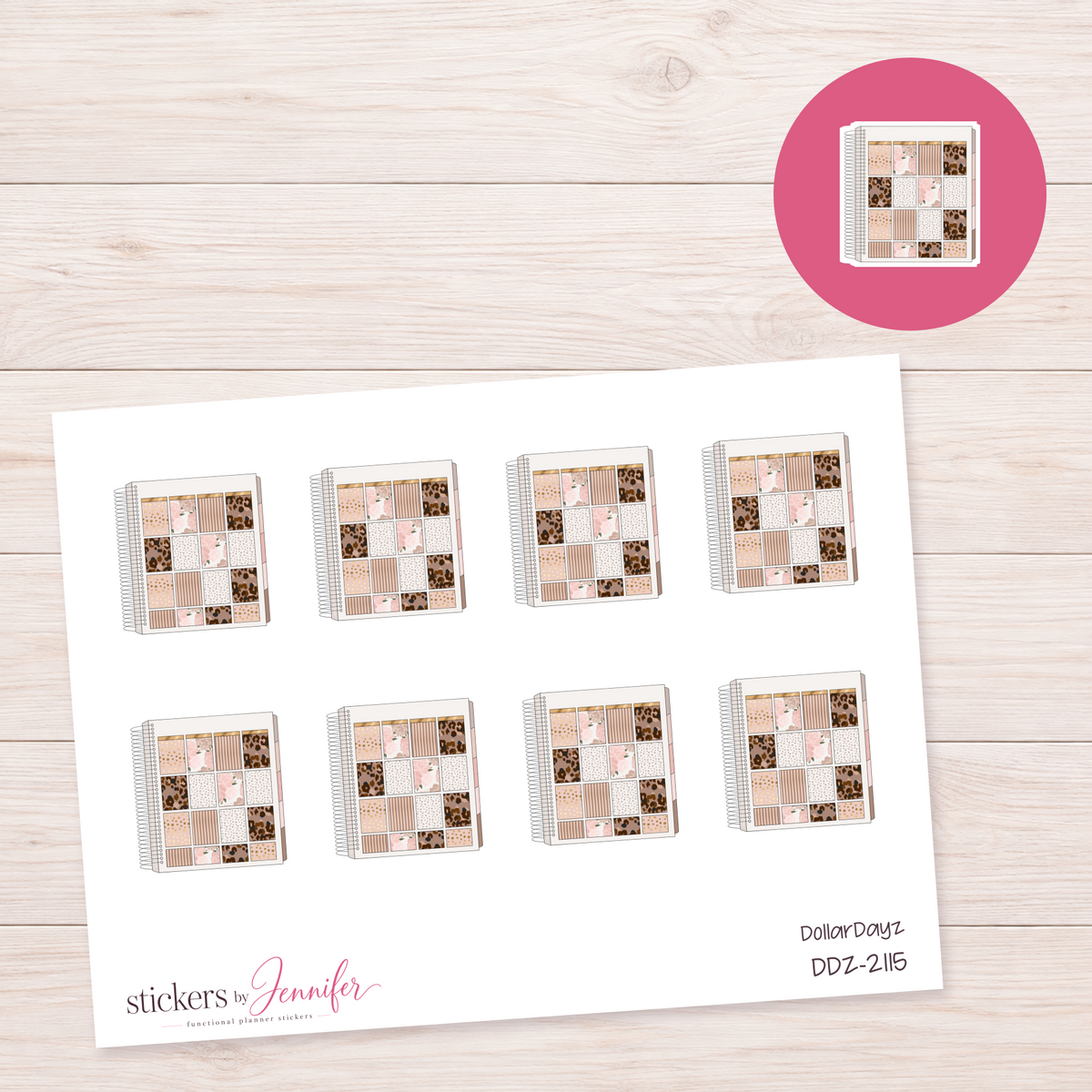 Neutral Planner Sticker Book Planner Stickers | DDZ-2115