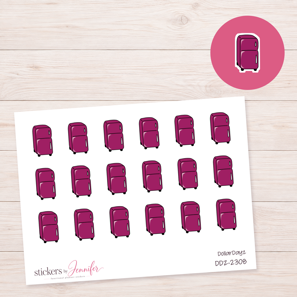 Berry Refrigerator Planner Stickers | DDZ-2308