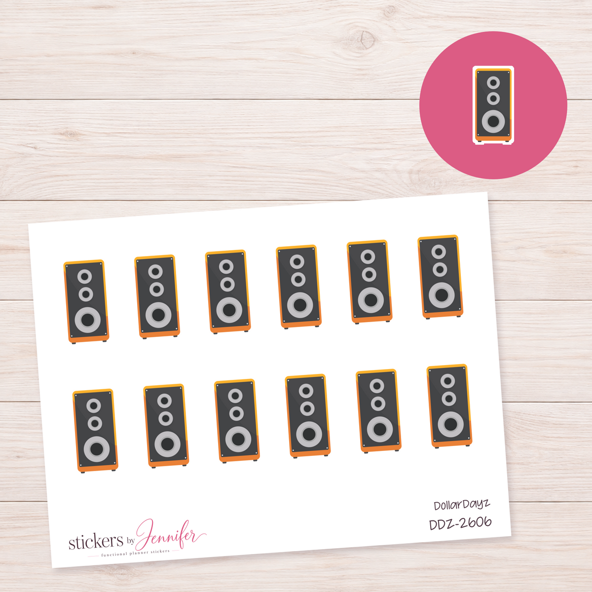 Speaker Planner Stickers | DDZ-2606