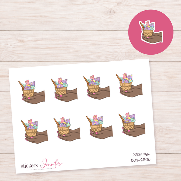 Colorful Ice Cream Handful Planner Stickers | DDZ-2805