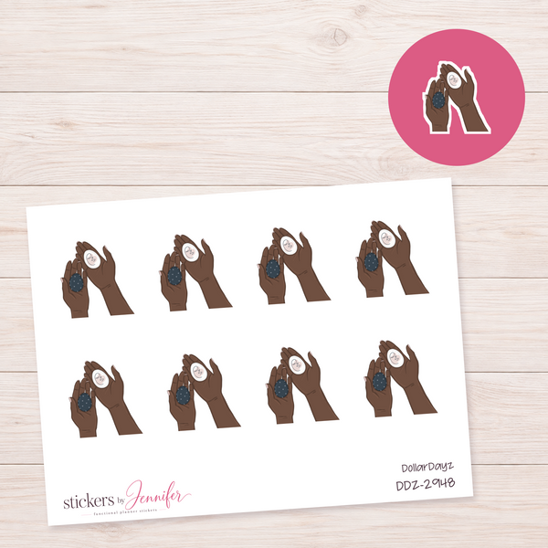 Neutral Egg Decorating Hands Planner Stickers | DDZ-2948