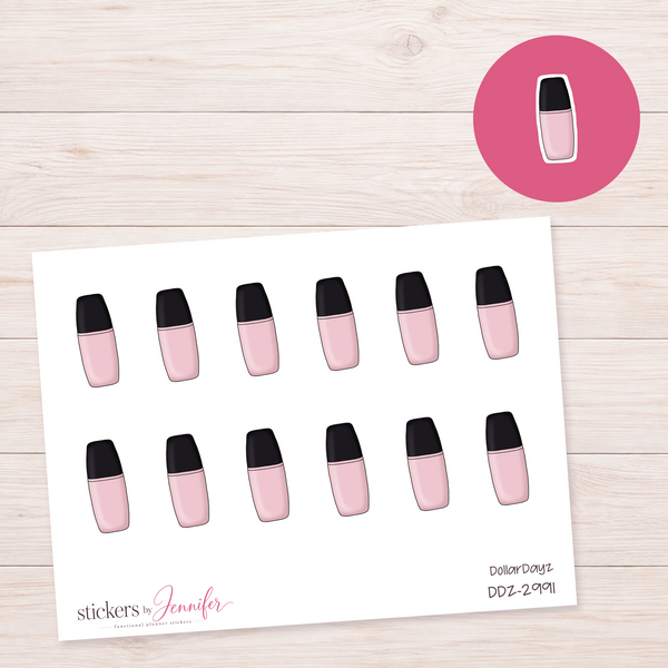 Pale Pink Travel Bottle Planner Stickers | DDZ-2991