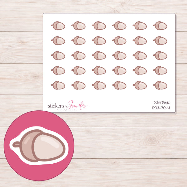 DDZ-3044 planner sticker sheet with enlarged sticker detail