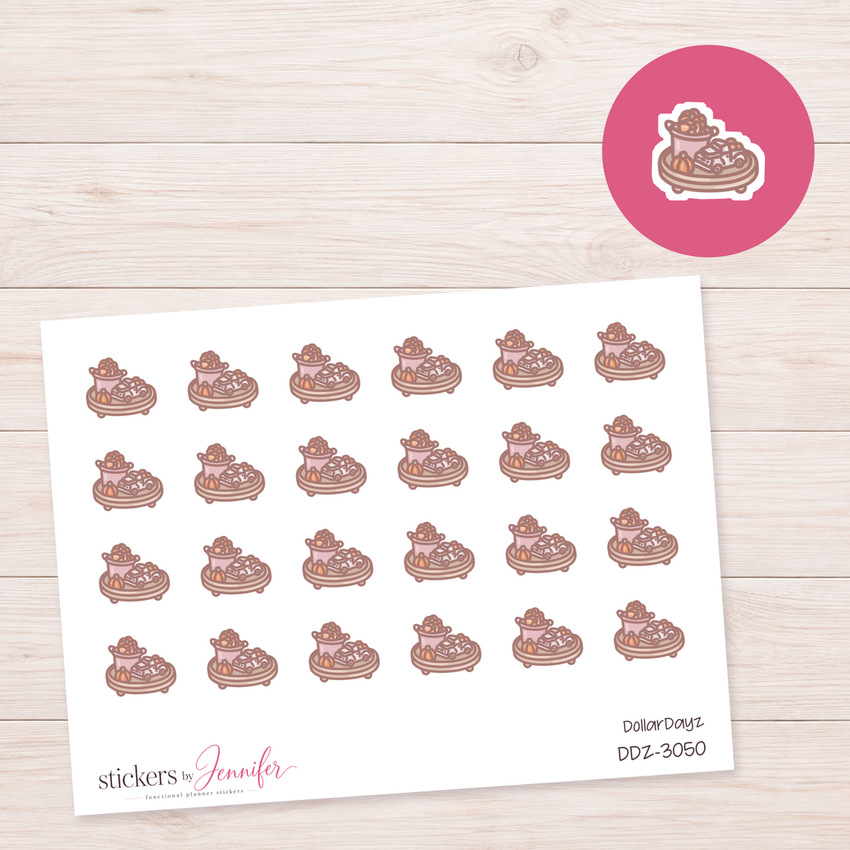 Fall Decor Tray Planner Stickers | DDZ-3050