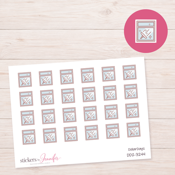 Window Cleaning Planner Stickers | DDZ-3244